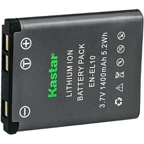 Kastar 1-Pack EN-EL10 ENEL10 Battery Replacement for Nikon Coolpix S60 Coolpix S80 Coolpix S200 Coolpix S202 Coolpix S203 Coolpix S210 Coolpix S220 Coolpix S230 Coolpix S500 Coolpix S510 Camera