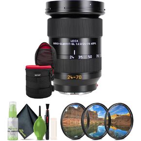 Leica Vario-Elmarit-SL 24-70mm f/2.8 ASPH. Lens + Professional 3 Pc Filter Kit 82mm + Cleaning kit + Lens Case