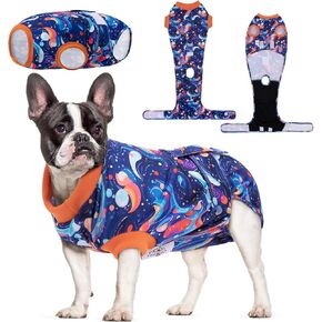 CuteBone Dog Surgery Recovery Suit Cat Surgical Onesie Female Body Suits Male Prevent Pet from Licking Wounds SSF03S
