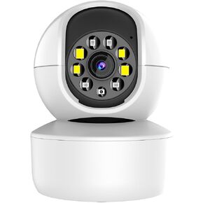 NPF21W Indoor Pan/Tilt Wireless Smart Security Camera, 1080p HD Camera,WiFi 2.4GHz,with Night Vision,WiFi Home Indoor Camera for Baby/Pet/Nanny, Cloud & MicroSD 128GB (Sold Separately) in Saudi Arabia