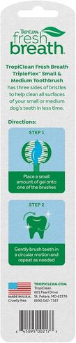 TropiClean Fresh Breath TripleFlex Dog Toothbrush, Small/Medium Dogs in Kuwait