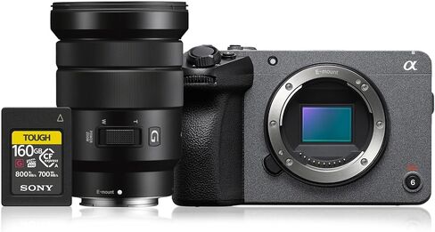 Sony Cinema Line FX30 Super 35 Camera (Body Only) Bundle with Sony E PZ 18-105mm f4 G OSS Power Zoom Lens and CFexpress Type A 160GB Memory Card (3 Items) in Kuwait