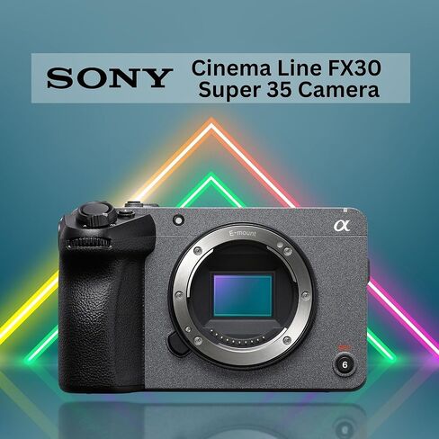 Sony Cinema Line FX30 Super 35 Camera (Body Only) Bundle with Sony E PZ 18-105mm f4 G OSS Power Zoom Lens and CFexpress Type A 160GB Memory Card (3 Items) in Kuwait