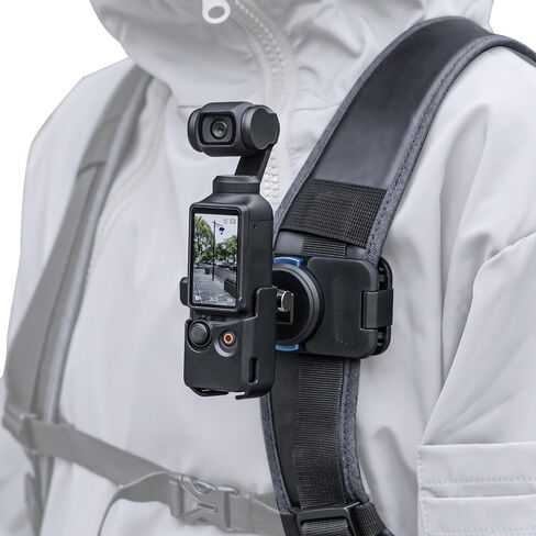 SUREWO Osmo Pocket 3 حامل مشبك مغناطيسي سريع الفك على الظهر، دوران 360 درجة مشبك سريع التركيب متوافق مع DJI Osmo Pocket 3 in Kuwait