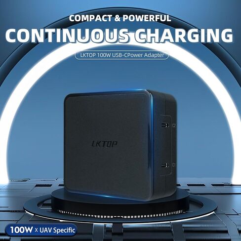 شاحن USB-C بقدرة 100 واط لبطارية DJI Innovations Mavic 3 Pro/Mavic 3 Classic/Mavic 3/Mavic 3 Cine/Air 3/Goggles 2 (يشحن البطاريات وأجهزة التحكم عن بعد بسرعة في وقت واحد) in Kuwait