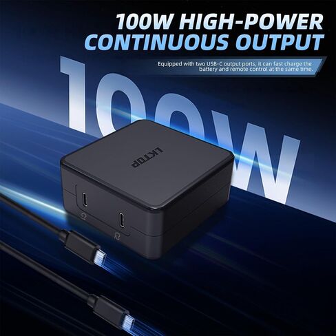 شاحن USB-C بقدرة 100 واط لبطارية DJI Innovations Mavic 3 Pro/Mavic 3 Classic/Mavic 3/Mavic 3 Cine/Air 3/Goggles 2 (يشحن البطاريات وأجهزة التحكم عن بعد بسرعة في وقت واحد) in Kuwait