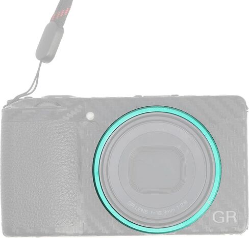 Metal Decorate Lens Ring for RICOH GR III GRIII GR3 GR3 HDF Camera, Replaces for Ricoh GN-1 Lens Ring Cap (Green) in Kuwait