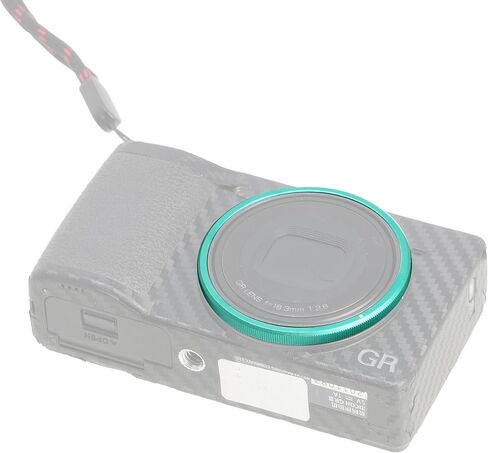 Metal Decorate Lens Ring for RICOH GR III GRIII GR3 GR3 HDF Camera, Replaces for Ricoh GN-1 Lens Ring Cap (Green) in Kuwait