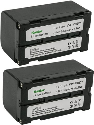 Kastar 1-Pack VW-VBD2 Battery Replacement for VW-VBD1, VW-VBD1/E, VW-VBD1E, VW-VBD2, VW-VBD2E, VW-VBD815, VW-VBDR1, VW-VBD3, VW-VBD5, AG-BP15P, CGR-B/202, CGR-B/202A1B, CGR-B/202E1B in Saudi Arabia