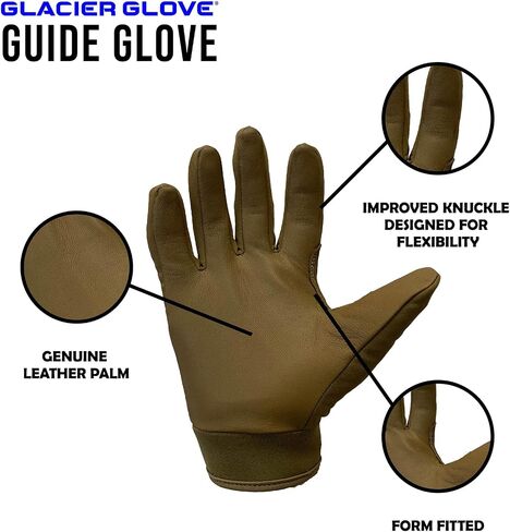 Glacier Glove Unisex Guide Leather Palm Hunting Shooting Fishing Glove in Saudi Arabia
