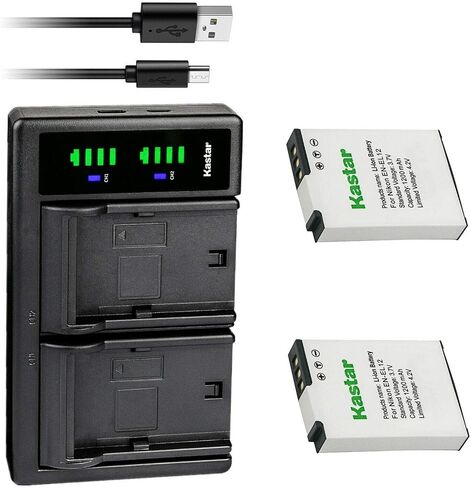 Kastar LTD2 USB Battery Charger Replacement for Nikon KeyMission 170, KeyMission 360, Coolpix A900, Coolpix A1000, Coolpix B600, Coolpix W300, Coolpix AW100, Coolpix AW100s, Coolpix AW110 in Saudi Arabia