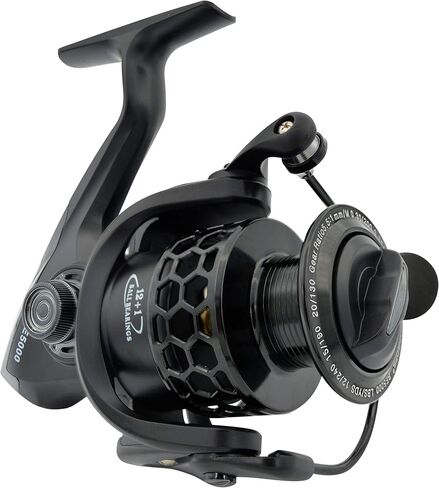 Fishdrops Spinning Fishing Reels 12+1BB Ultra Lightweight Carved Aluminum Spool Reels Affordable Smooth Spinning Reels in Saudi Arabia