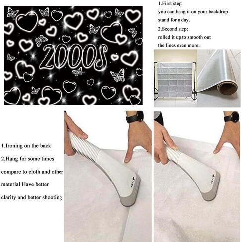 خلفية صور من أوائل العقد الأول من القرن الحادي والعشرين مقاس 7 × 5 أقدام Y2k، خلفية وردية لامعة على شكل قلب الحب للفتيات، خلفية تصوير فوتوغرافي لحفلات الأزياء المبكرة Y2k، لوازم حفلات أعياد الميلاد (2.1 × 1.5 متر) in Kuwait