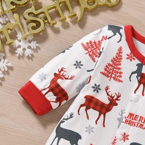 Aalizzwell Newborn Infant Baby Boys Girls Christmas Romper in Saudi Arabia
