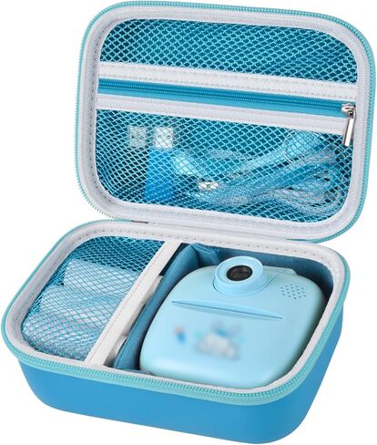 Case Compatible with GKTZ/for ESOXOFFORE/for HiMont/for Anchioo/for MINIBEAR Instant Print Camera for Kids, Digital Video Cameras Bag for Photo Papers, Color Pens & Accessories (Box Only)-Blue in Saudi Arabia