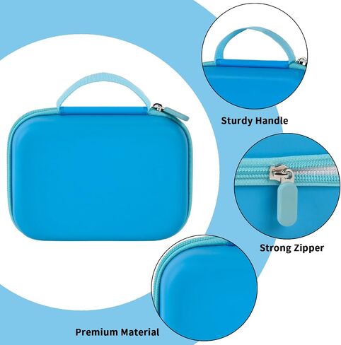 Case Compatible with GKTZ/for ESOXOFFORE/for HiMont/for Anchioo/for MINIBEAR Instant Print Camera for Kids, Digital Video Cameras Bag for Photo Papers, Color Pens & Accessories (Box Only)-Blue in Saudi Arabia