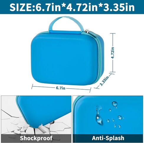 Case Compatible with GKTZ/for ESOXOFFORE/for HiMont/for Anchioo/for MINIBEAR Instant Print Camera for Kids, Digital Video Cameras Bag for Photo Papers, Color Pens & Accessories (Box Only)-Blue in Saudi Arabia