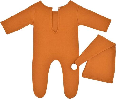 Newborn Photography Outfits Boy Girls Hat Romper Bodysuit Newborn Outfits Photoshoot Costume Infant Photography Props in Saudi Arabia