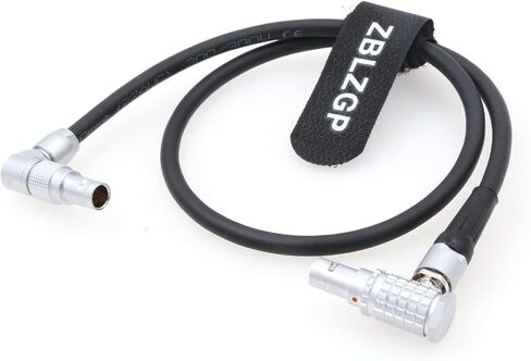 Power Cable for Titla Nucleus M from ARRI RED Camera Rotatable 2 Pin Male Right Angle to Elbow 7 Pin in Saudi Arabia