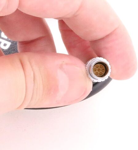 Power Cable for Titla Nucleus M from ARRI RED Camera Rotatable 2 Pin Male Right Angle to Elbow 7 Pin in Saudi Arabia