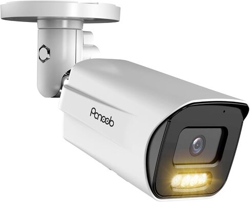 5MP IP Bullet PoE Camera with Smart Dual Lights Full Color Night Vision, Wired HD Video Surveillance Security Camera Outdoor, 2-Way Audio Talk, IP67 Waterproof, AI Human Detection, PB65-5MDL in Saudi Arabia