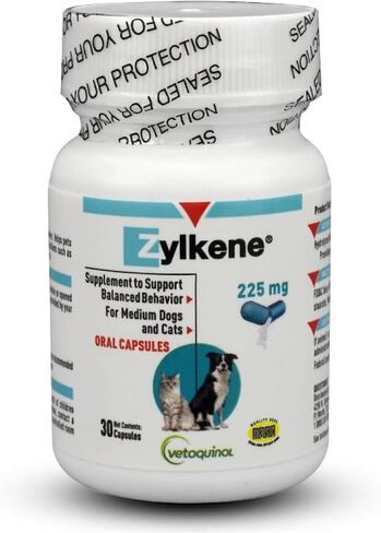 Vetoquinol Zylkene, Calming Capsules for Medium to Large Dogs, 30 Count in Saudi Arabia