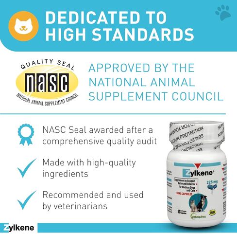 Vetoquinol Zylkene, Calming Capsules for Medium to Large Dogs, 30 Count in Saudi Arabia