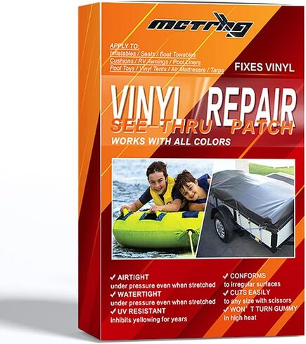 طقم إصلاح الفينيل MCTRHG، طقم رقعة إصلاح المراتب الهوائية، طقم رقعة الفينيل، مناسب لخيام الفينيل، مراتب الهواء، المظلات، المواد المطلية بالفينيل والفينيل in Kuwait