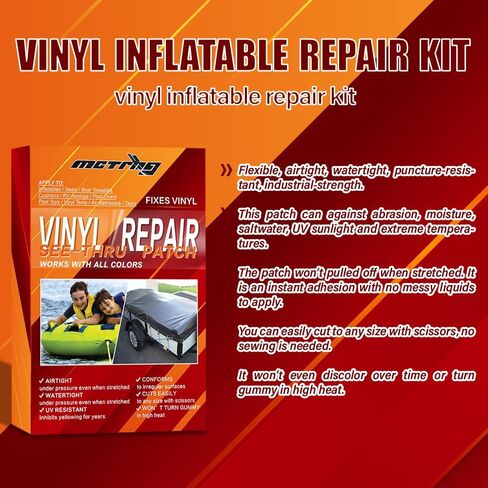 طقم إصلاح الفينيل MCTRHG، طقم رقعة إصلاح المراتب الهوائية، طقم رقعة الفينيل، مناسب لخيام الفينيل، مراتب الهواء، المظلات، المواد المطلية بالفينيل والفينيل in Kuwait