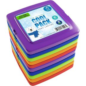 Healthy Packers Ice Packs for Lunch Boxes, Slim Freezer Packs, 10pk Square | Slim freezer packs, BPA-free, long-lasting gel. For coolers, bento boxes, travel & school meal prep. Kids, adults & camping in Kuwait
