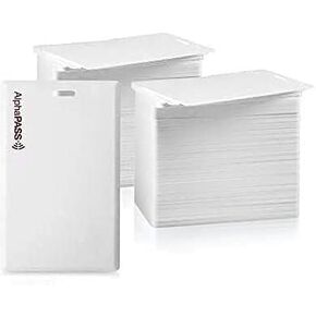 AlphaPass Clamshell Proximity Card for Access Control. Replaces HID 1326 ProxCard II. Standard 26 bit H10301 Format. (50 Pack)
