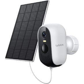 WUUK Add-on Solar Camera, Requires Base Station, Home Security Cameras Wireless Outdoor, 2K HD, No Monthly Fee, Compatible with Alexa & Google