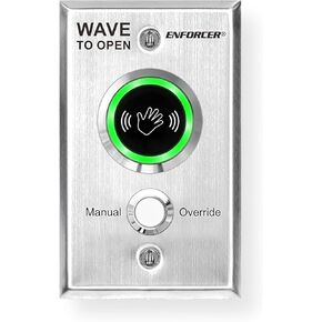 Seco-Larm Enforcer No Touch Request-to-Exit Plate, Outdoor, with Mechanical Override