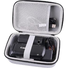 JINMEI Hard EVA Carrying Case Compatible with Sony HDRCX405/HDRCX455 Handycam Camcorder/Panasonic HC-V180K HD Video Camera Camcorder Case (grey)