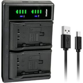 Kastar VW-VBG260 LTD2 USB Battery Charger Replacement for Panasonic DMW-BLA13, DMW-BLA13A, DMW-BLA13AE, SDR-H79P, SDR-H80, SDR-H80A, SDR-H80K, SDR-H80P, SDR-H80PC, SDR-H80R, SDR-H80S