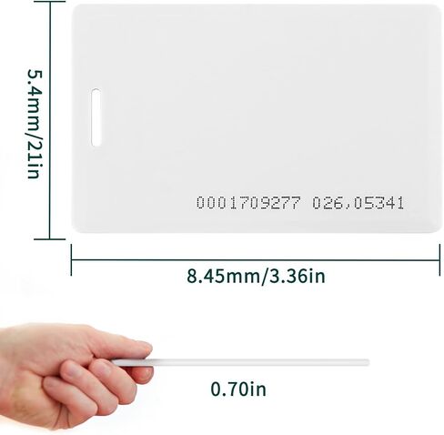 30pcs Fongwah 125KHz Proximity Cards(1.8mm), Read Only, TK4100 Chip, EM4100 Compatible, for Access Control and Key Card etc in Saudi Arabia