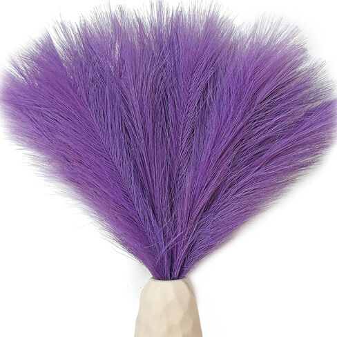 Mandy's 20pcs Orange Silk Pampas Grass Artificial Flowers 18" for Mother's Day Home Kitchen Wedding Decorations Wedding Floral Arrangement （Vase not Include） in Kuwait