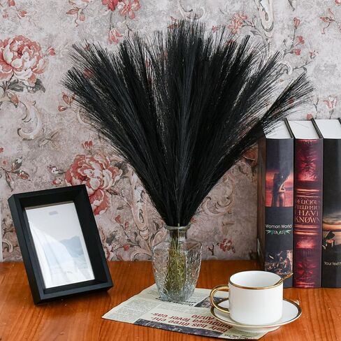 Mandy's 20pcs Orange Silk Pampas Grass Artificial Flowers 18" for Mother's Day Home Kitchen Wedding Decorations Wedding Floral Arrangement （Vase not Include） in Kuwait
