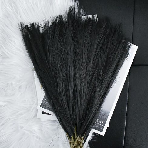 Mandy's 20pcs Orange Silk Pampas Grass Artificial Flowers 18" for Mother's Day Home Kitchen Wedding Decorations Wedding Floral Arrangement （Vase not Include） in Kuwait
