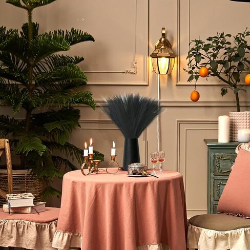 Mandy's 20pcs Orange Silk Pampas Grass Artificial Flowers 18" for Mother's Day Home Kitchen Wedding Decorations Wedding Floral Arrangement （Vase not Include） in Kuwait