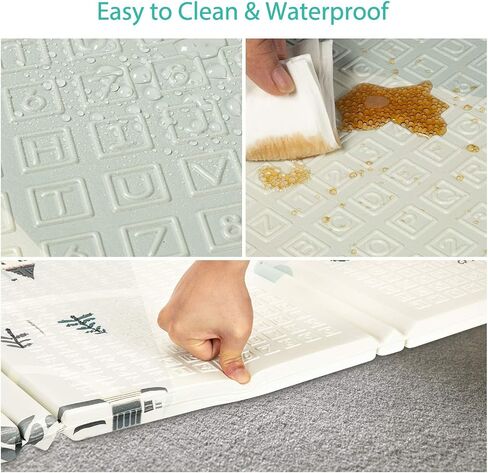 FLAGAV 79x59inch Play Mat for Baby - Extra Large, Non-Toxic, Waterproof Playmat for Indoor and Outdoor Use in Saudi Arabia