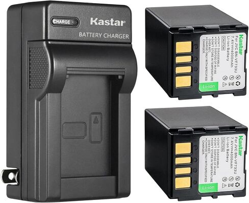 Kastar AC Wall Battery Charger Replacement for JVC GR-D244 GR-D244U GR-D244US GR-D245 GR-D245E GR-D245EG GR-D245EX GR-D245US GR-D246 GR-D246EX GR-D246EY GR-D246EZ GR-D247 GR-D247EK in Saudi Arabia