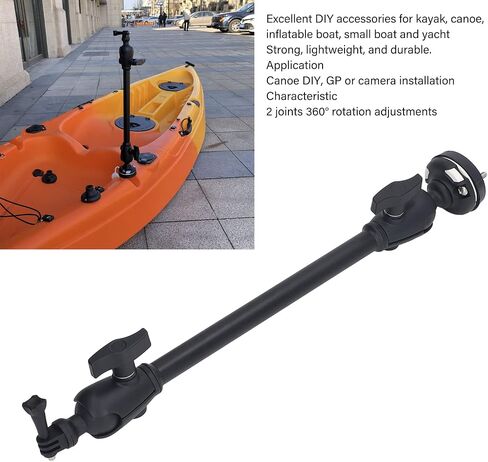 حامل كاميرا DAUERHAFT Kayak Action، حامل كاميرا خفيف الوزن بزاوية قابلة للتعديل، حامل كاميرا للقارب بمشبك محكم، لألواح التجديف والزوارق والرياضات المائية in Saudi Arabia