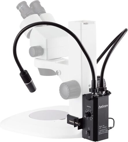 AmScope 6 Watt LED Dual Gooseneck Piggyback Illuminator in Saudi Arabia