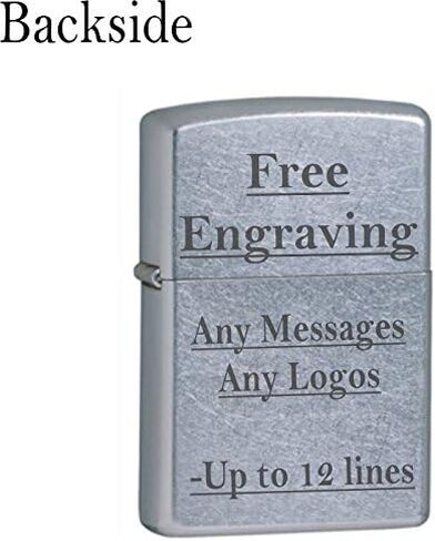 Zippo Eagles Dare Pocket Lighter - Refillable Flip-Top Windproof Lighters - Fierce Soaring Eagle Patriotic Design Pocket Lighters - Luxury Metal Lighter Made in USA in Kuwait