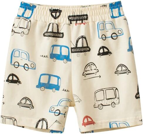 Toddler Boys Summer Knit Shorts with Pocket, 2/3/4 Pack Baby Pull-On Soft Active Shorts in Kuwait