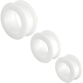 6pcs silicone Double Flare Tunnels Ear gauge plugs stretched Piercing Body Jewelry