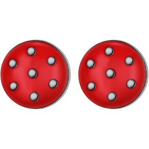 YinShan 925 Sterling Silver Jewelry Simple Black Ear Studs Earrings for Men Women Gift