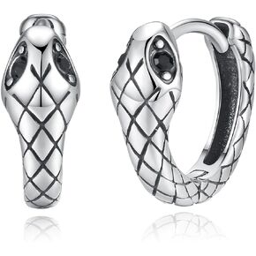 GAVU Vintage Stainless Steel Hoop Earrings for Men