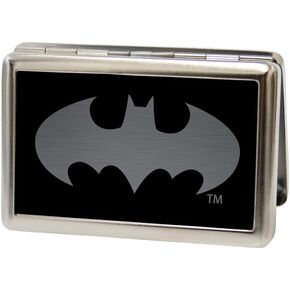 Buckle-Down Metal Wallet-Batman Reverse Brushed